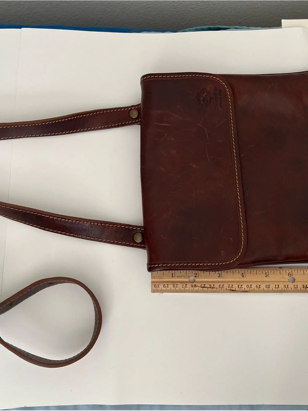 Genuine Leather Crossbody Bag Vintage Messenger Purse